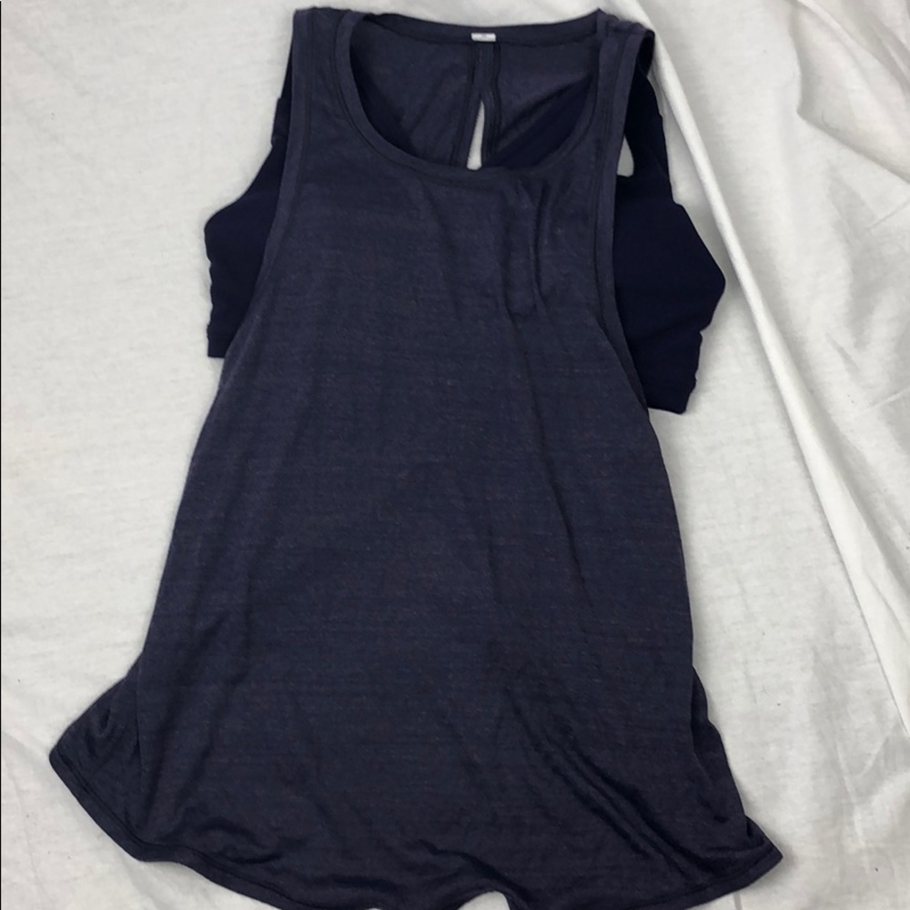 2 in 1 Lululemon tank top size 6
